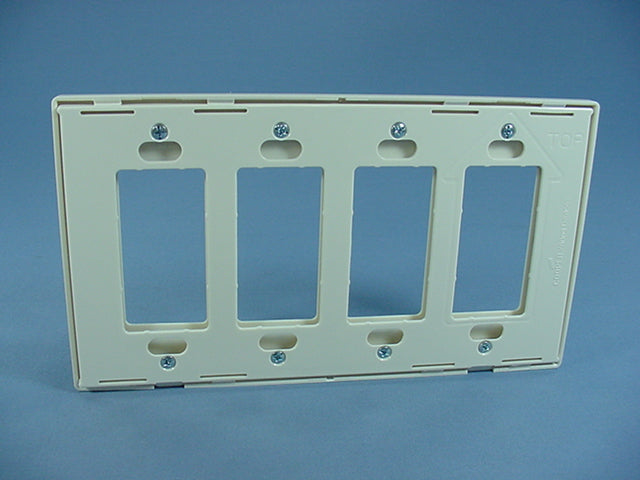 Cooper 9524DS Desert Sand 4-Gang Decorator GFI Unbreakable Nylon Wallplate Cover