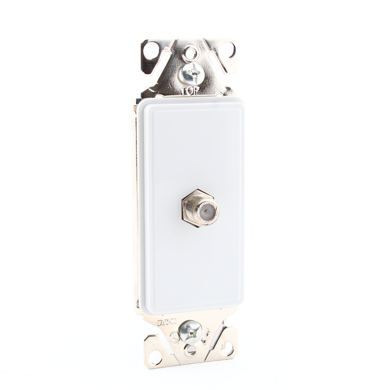 Cooper Aspire 9547WS White Satin (Pale Gray) Coax Cable CATV Video Jack Insert