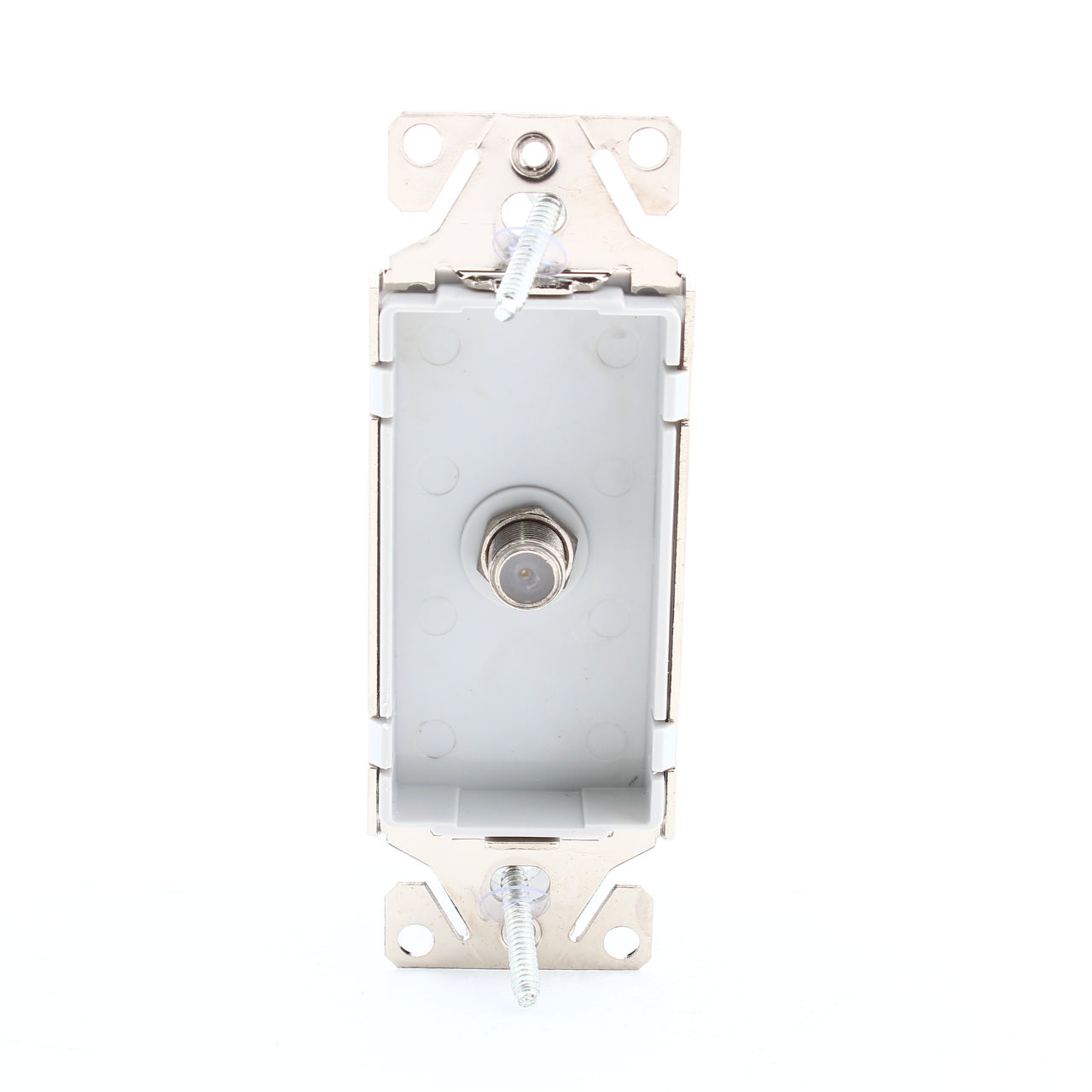 Cooper Aspire 9547WS White Satin (Pale Gray) Coax Cable CATV Video Jack Insert