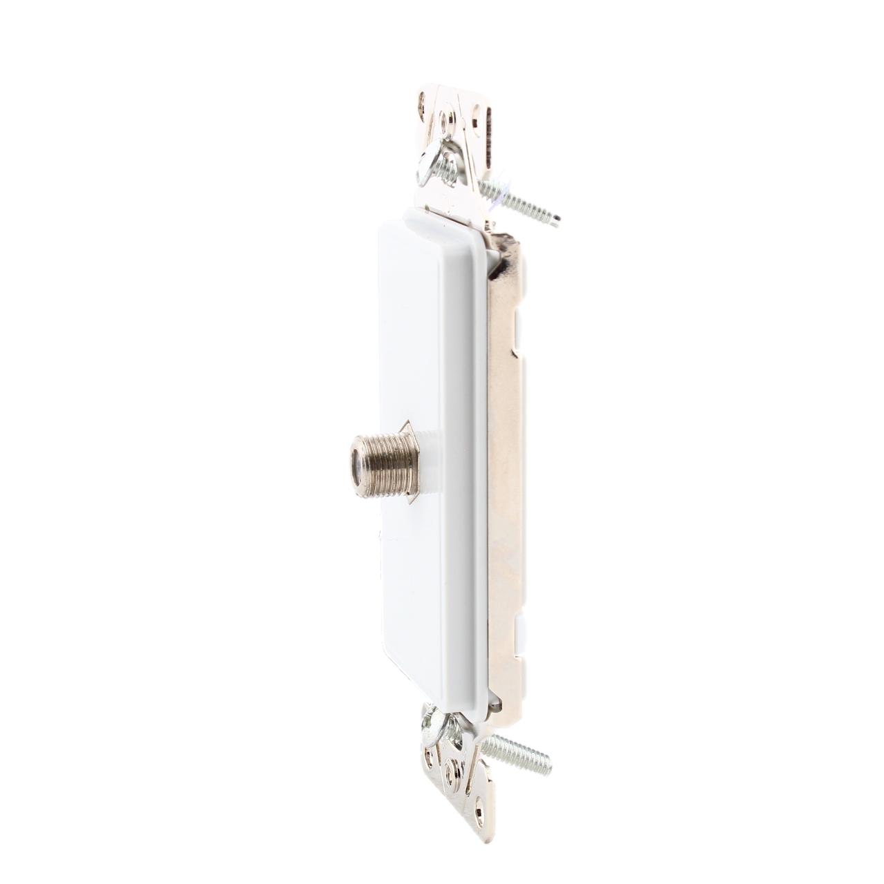 Cooper Aspire 9547WS White Satin (Pale Gray) Coax Cable CATV Video Jack Insert