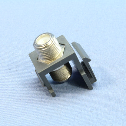 Cooper Aspire Silver Granite TV Video Connector F-Type Coaxial Cable Jack 9555SG