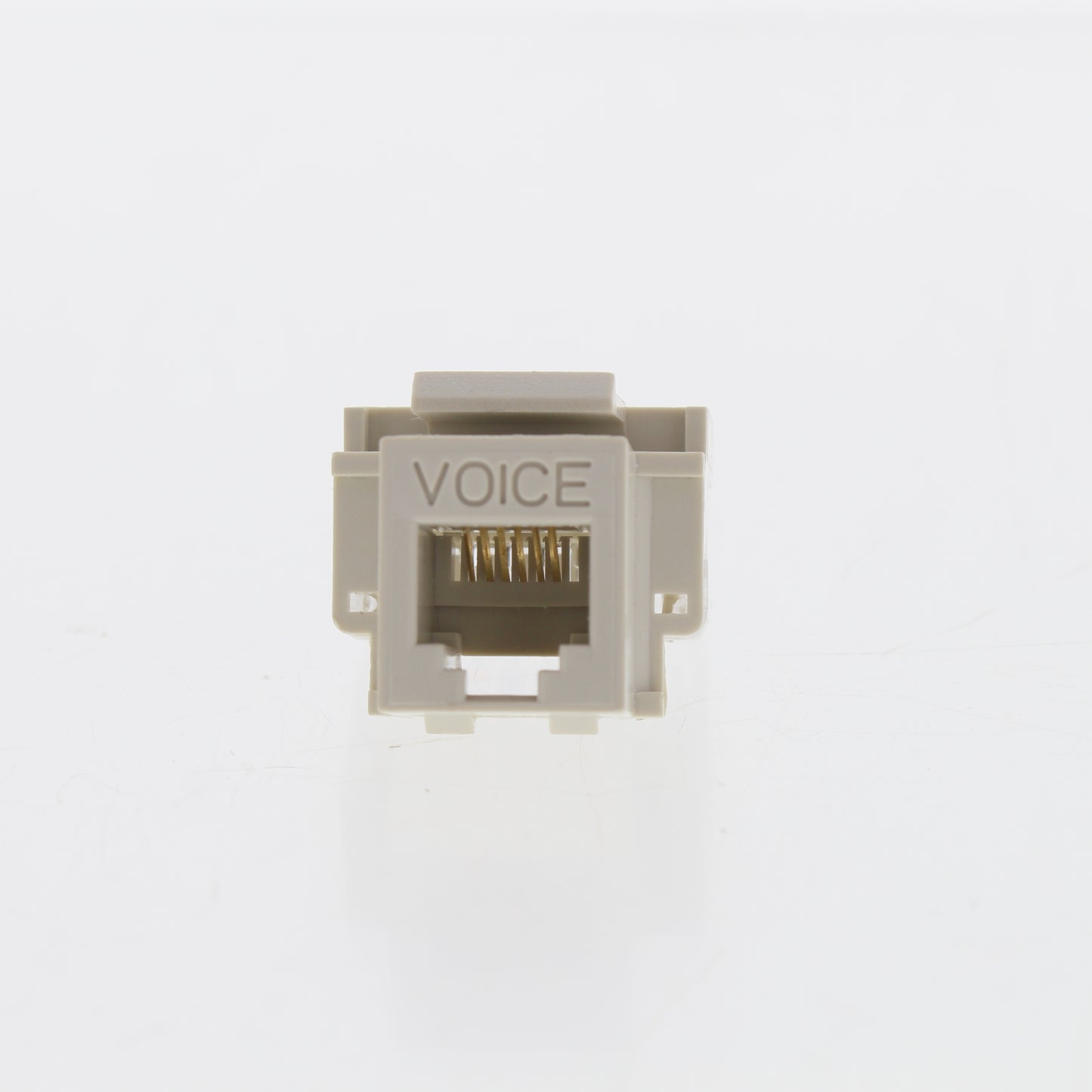 Cooper Aspire Desert Sand RJ12 Cat3 Snap-In Modular Voice Jack 6-Position 9556DS