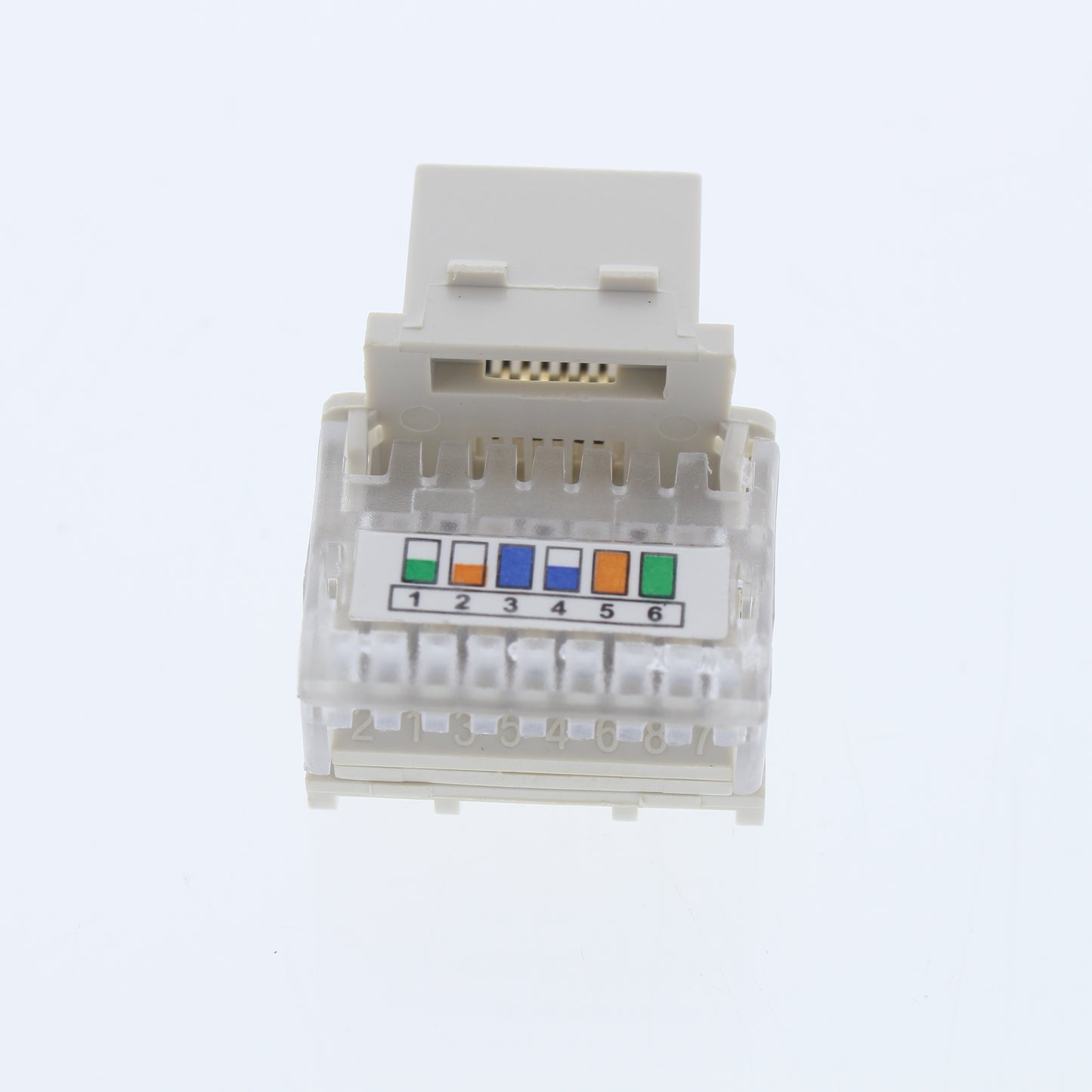 Cooper Aspire Desert Sand RJ12 Cat3 Snap-In Modular Voice Jack 6-Position 9556DS