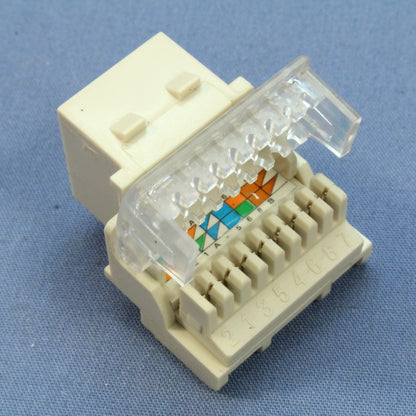 Cooper Aspire Desert Sand RJ12 Cat3 Snap-In Modular Voice Jack 6-Position 9556DS