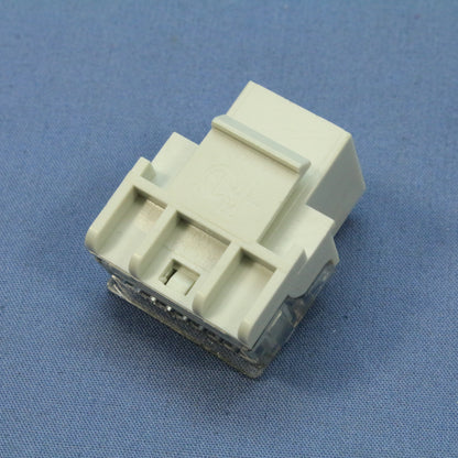 Cooper Aspire White Satin (Pale Gray) Cat3 Modular Voice Jack 6-Position 9556WS