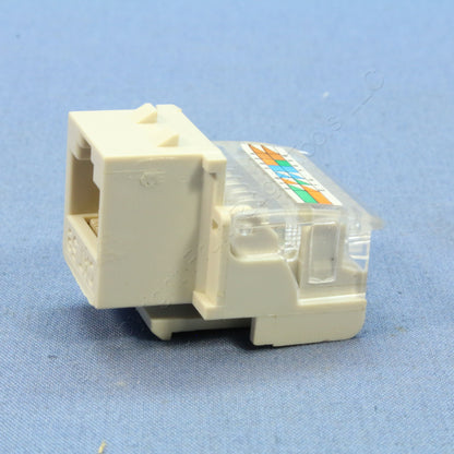 10 Cooper Aspire Desert Sand Cat5e Snap-In Modular Jacks 110 Style 8-Position