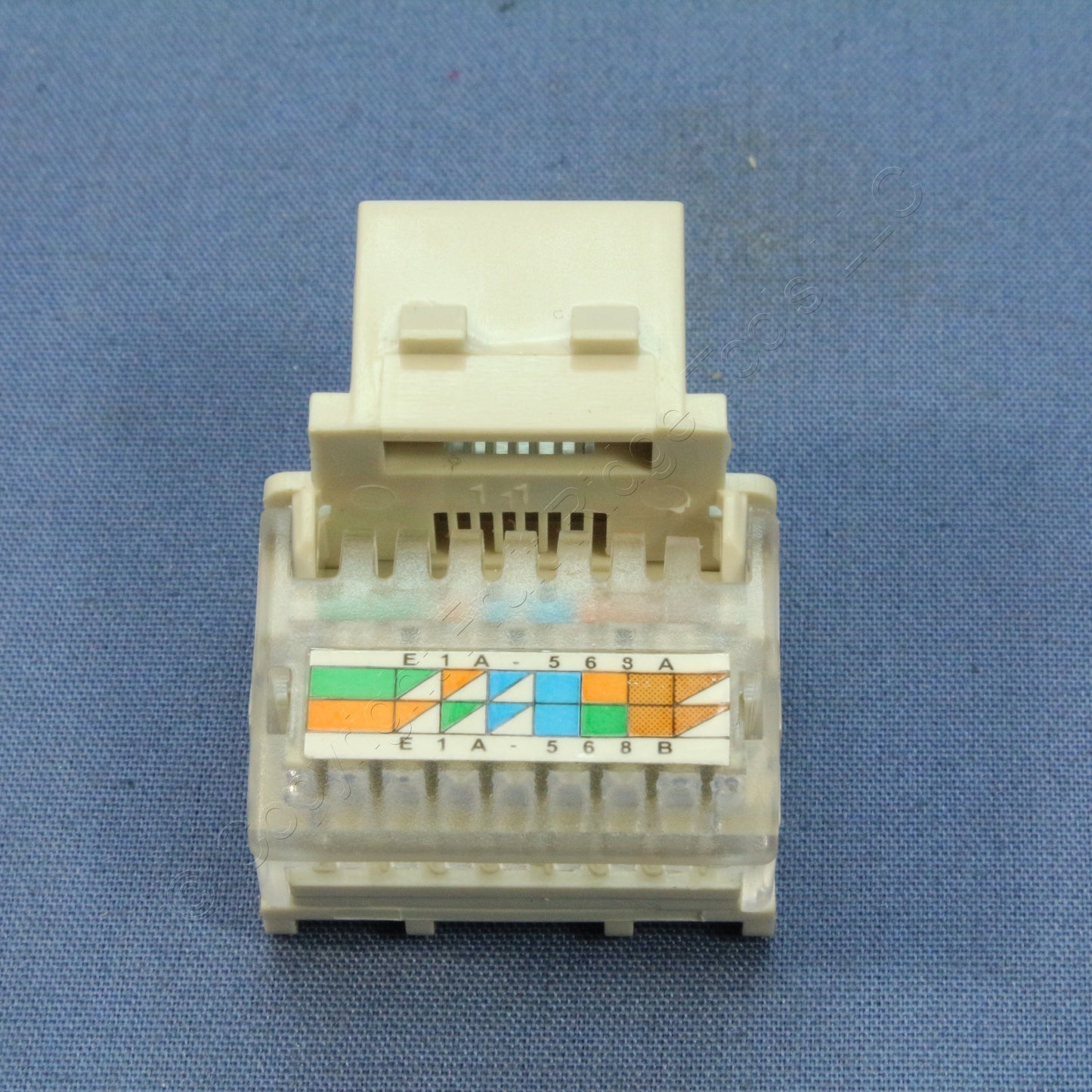 10 Cooper Aspire Desert Sand Cat5e Snap-In Modular Jacks 110 Style 8-Position