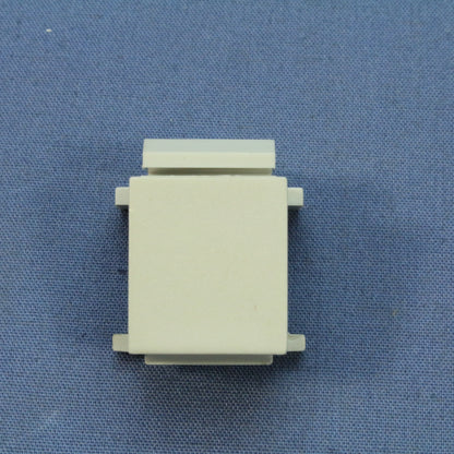 Cooper 9558WS Aspire White Satin Pale Gray Blank Wallplate Port Filler Insert