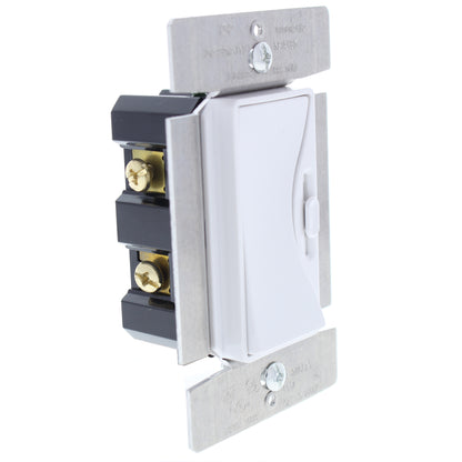 95687AW White Aspire Alpine 1-Pole/3Way Slide Fluorescent Dimmer Mark 10 8A 277V