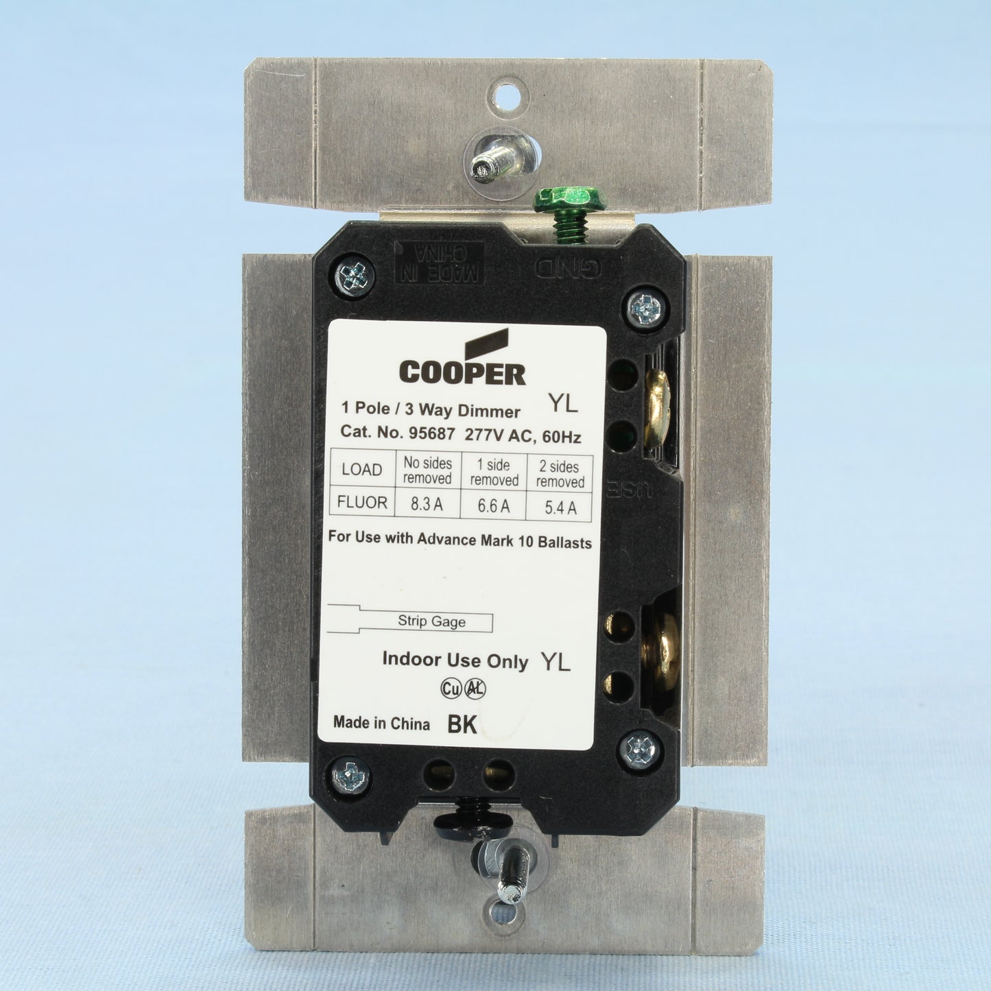 Aspire 95687DS Mark 10 Desert Sand 1-Pole/3way Preset Slide Dimmer 8A 277V Fluor