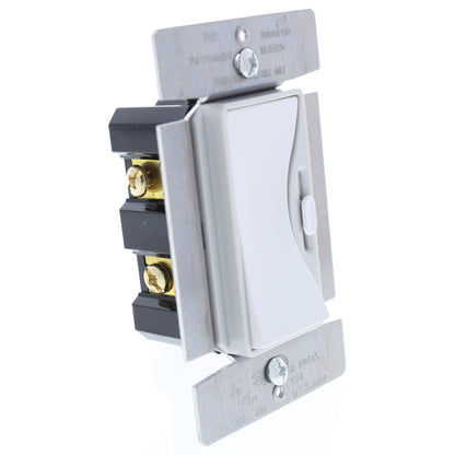 Aspire 95687WS White Satin (Pale Gray) 1-Pole/3Way Slide Fluorescent Dimmer 277V
