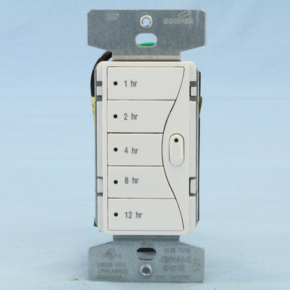 Cooper 9591C1 Silver White Satin/Desert Sand/ Granite Hour Timer LED/CFL/INC