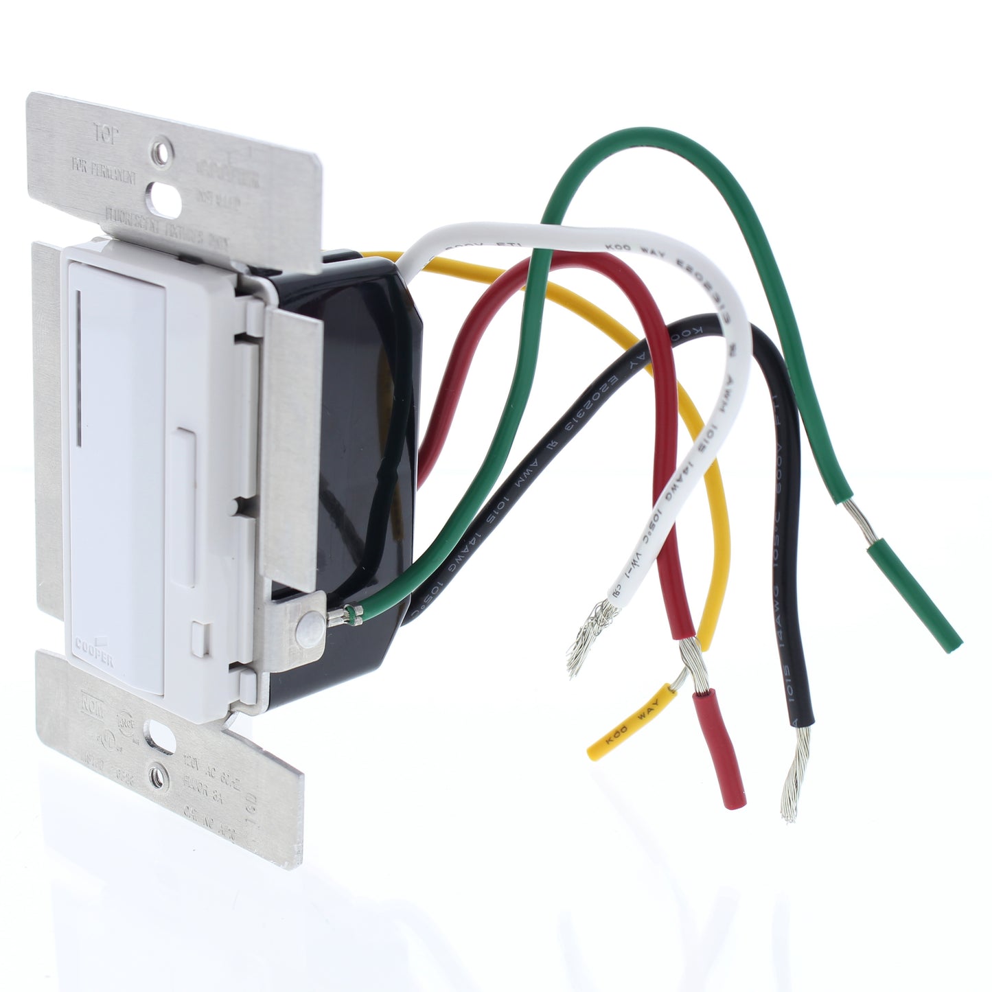 Cooper AF10 White Ivory Lt Almond 1000VA Fluorescent Smart Master Dimmer Preset