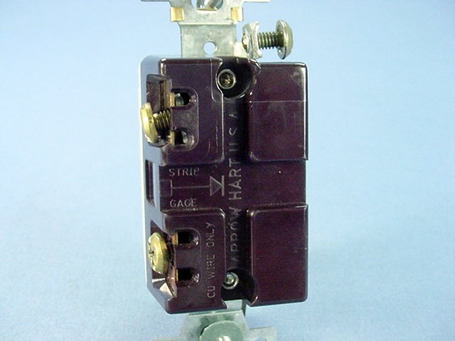 Arrow Hart AH1201I Ivory Cooper Industrial Grade AC Toggle Wall Light Switch 15A