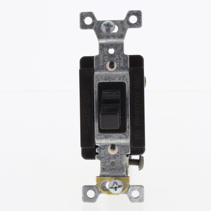 Cooper AH1203 Brown Industrial Toggle Wall Light Switch 15A 120/277V 3-Way B&S