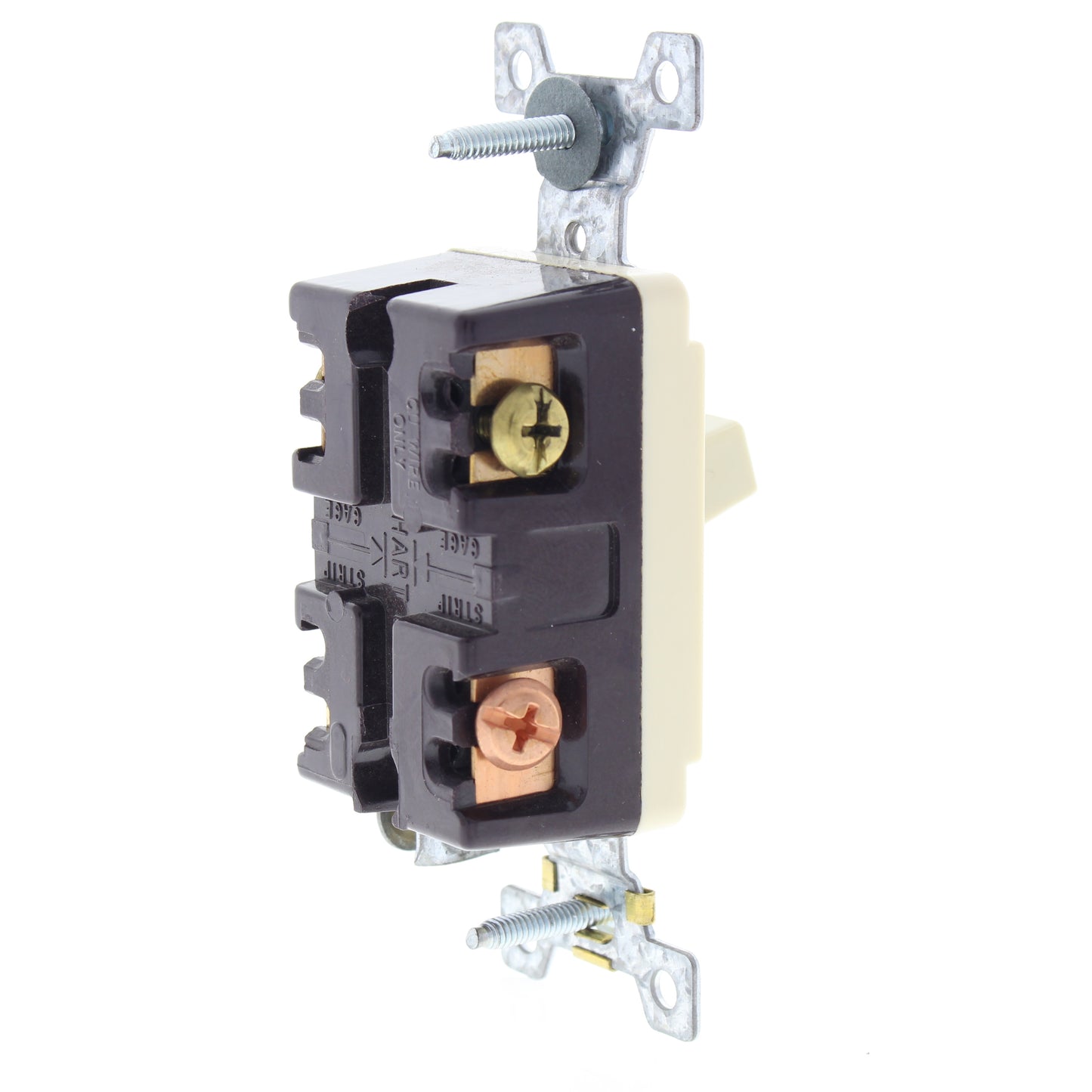 Cooper AH1203I Ivory Industrial Toggle Wall Light Switch 15A 120/277V 3-Way B&S