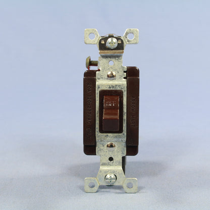 Cooper Arrow Hart Brown INDUSTRIAL AC Toggle Light Switch 20A AH1221 Oldstyle
