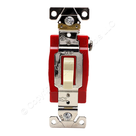 Cooper AH1223V Ivory Industrial Grade 3-Way Toggle Wall Light Switch Control 20A