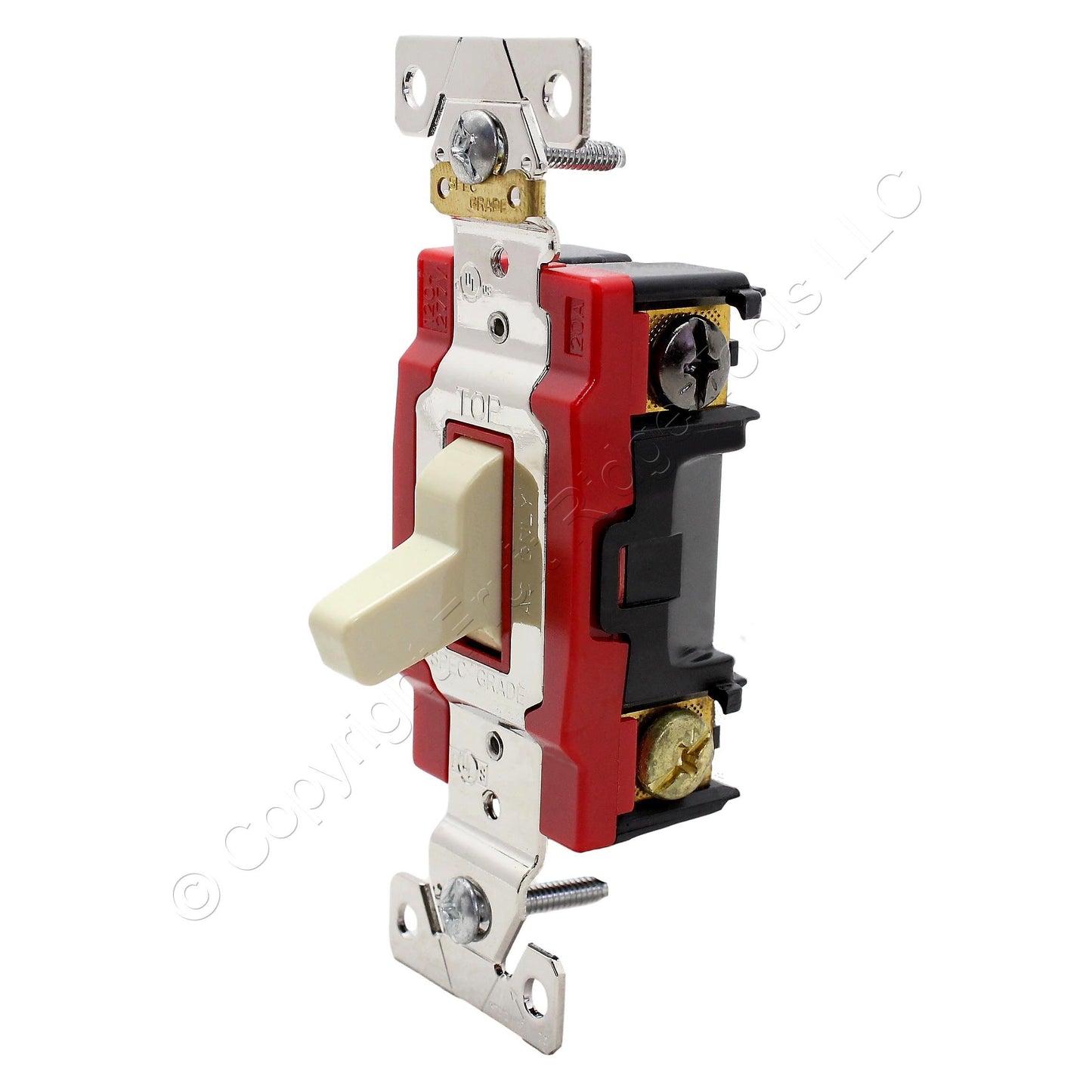 Cooper AH1223V Ivory Industrial Grade 3-Way Toggle Wall Light Switch Control 20A