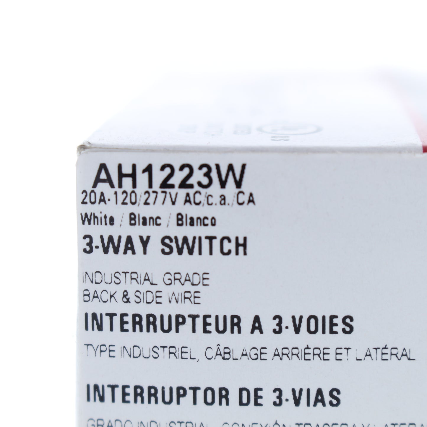 Arrow Hart AH1223W White Cooper Industrial Grade 3-Way Toggle Light Switch 20A