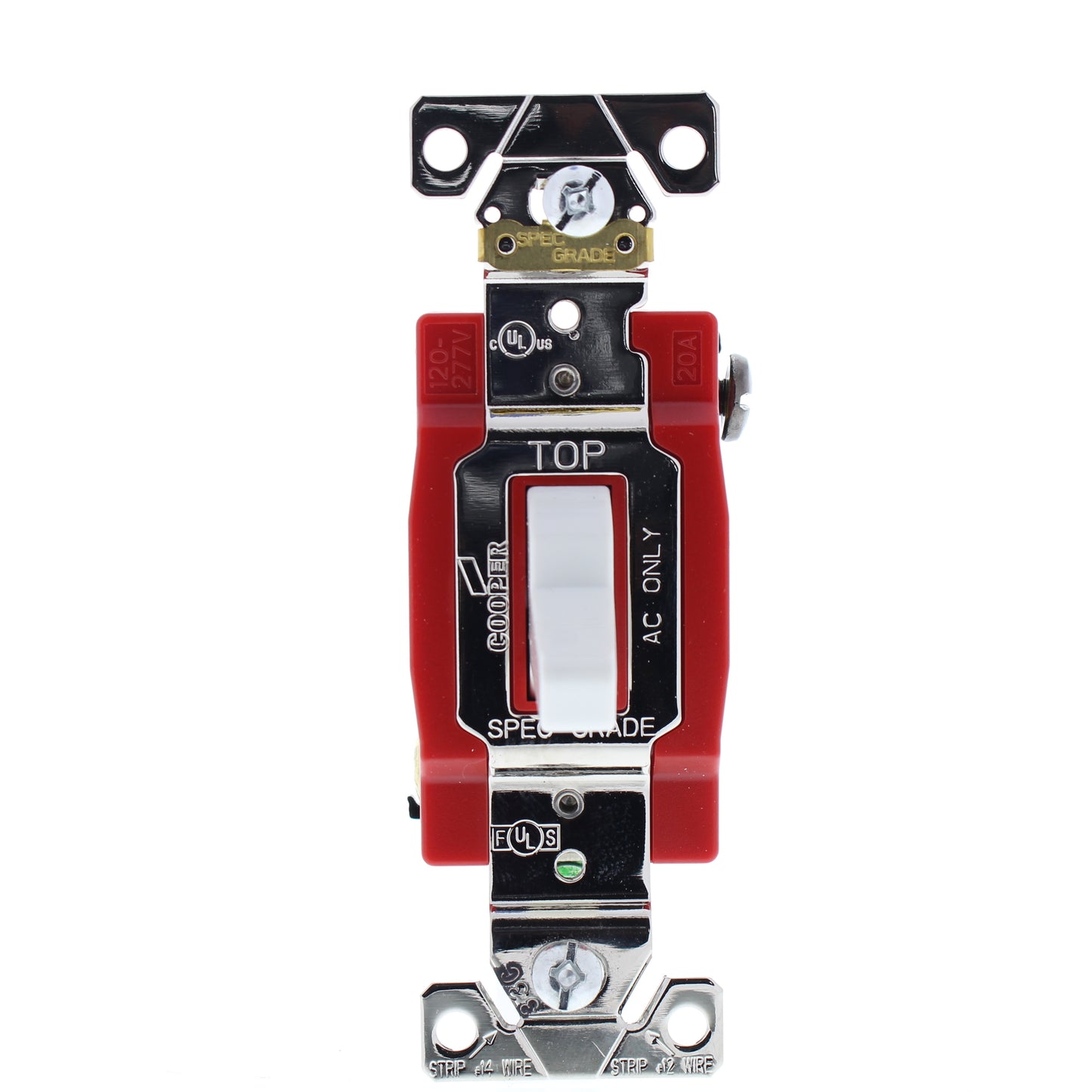 Arrow Hart AH1223W White Cooper Industrial Grade 3-Way Toggle Light Switch 20A