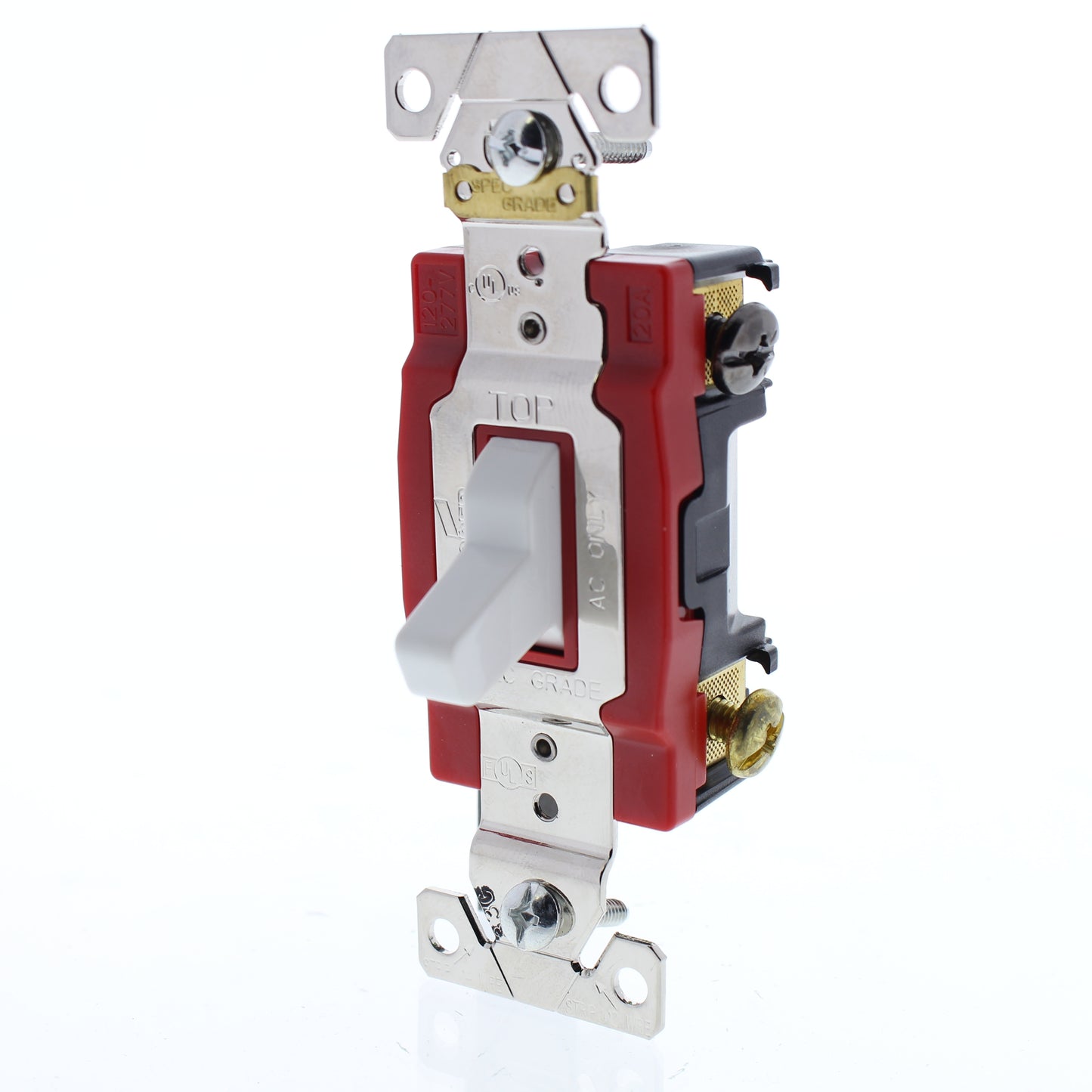 Arrow Hart AH1223W White Cooper Industrial Grade 3-Way Toggle Light Switch 20A