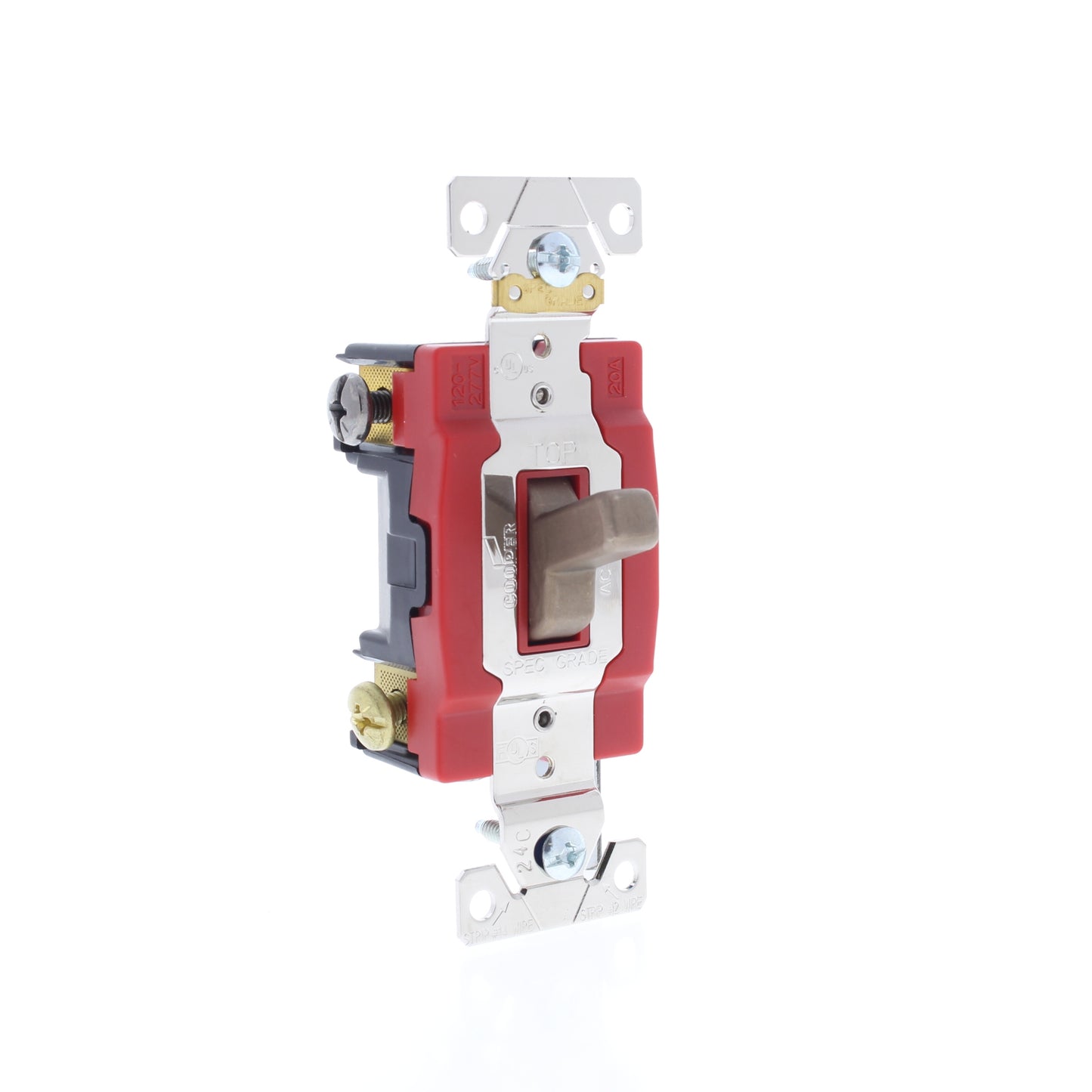 Antimicrobial Copper CuVerro INDUSTRIAL 4-Way Toggle Light Switch 20A AH1224CU
