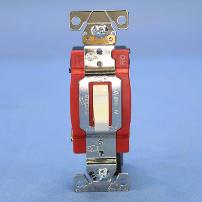 Arrow Hart AH1224LA Light Almond Cooper Industrial 4-Way Toggle Light Switch 20A