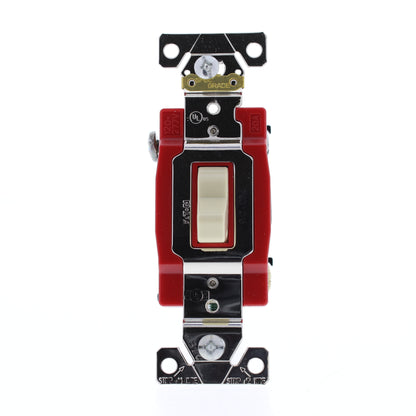 Arrow Hart AH1224V Ivory Cooper Industrial 4-Way Toggle Light Switches 20A 10pcs