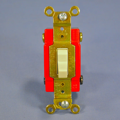 Arrow Hart AH1224V Ivory Cooper Industrial 4-Way Toggle Wall Light Switch 20A