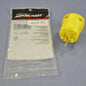 Cooper Arrow Hart Yellow Corrosion Resistant QuickGrip Plug 15A-125V AH5965CR