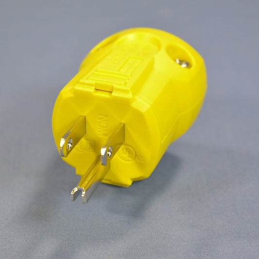 Cooper Arrow Hart Yellow Corrosion Resistant QuickGrip Plug 15A-125V AH5965CR