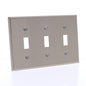Cooper Antimicrobial Stainless Steel 3G Switch Cover Toggle Wallplate AH93073AM
