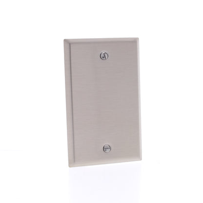 Cooper AH93151AM Stainless Steel 1-Gang Blank Cover Wallplate Antimicrobial 10pc