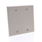 Cooper Antimicrobial 2-Gang Stainless Steel Blank Cover Wall Plate AH93152AM