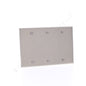 Cooper AH93153AM Antimicrobial Stainless Steel 3-Gang Blank Cover Wall Plate