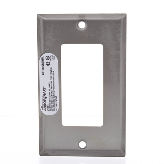 10 Cooper Antimicrobial Stainless Decorator Wallplate Covers Gfci Gfi 93401AM