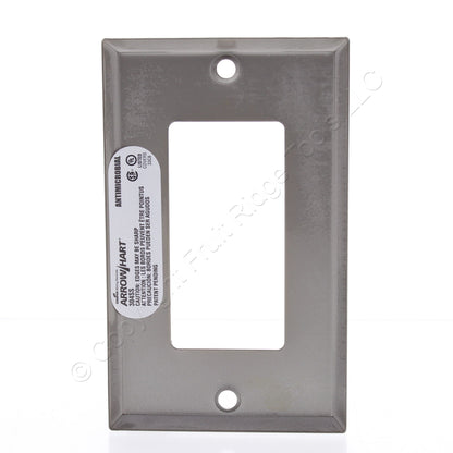 Cooper 93401AM Stainless Steel Rocker Decorator Wallplate GFCI Antimicrobial GFI