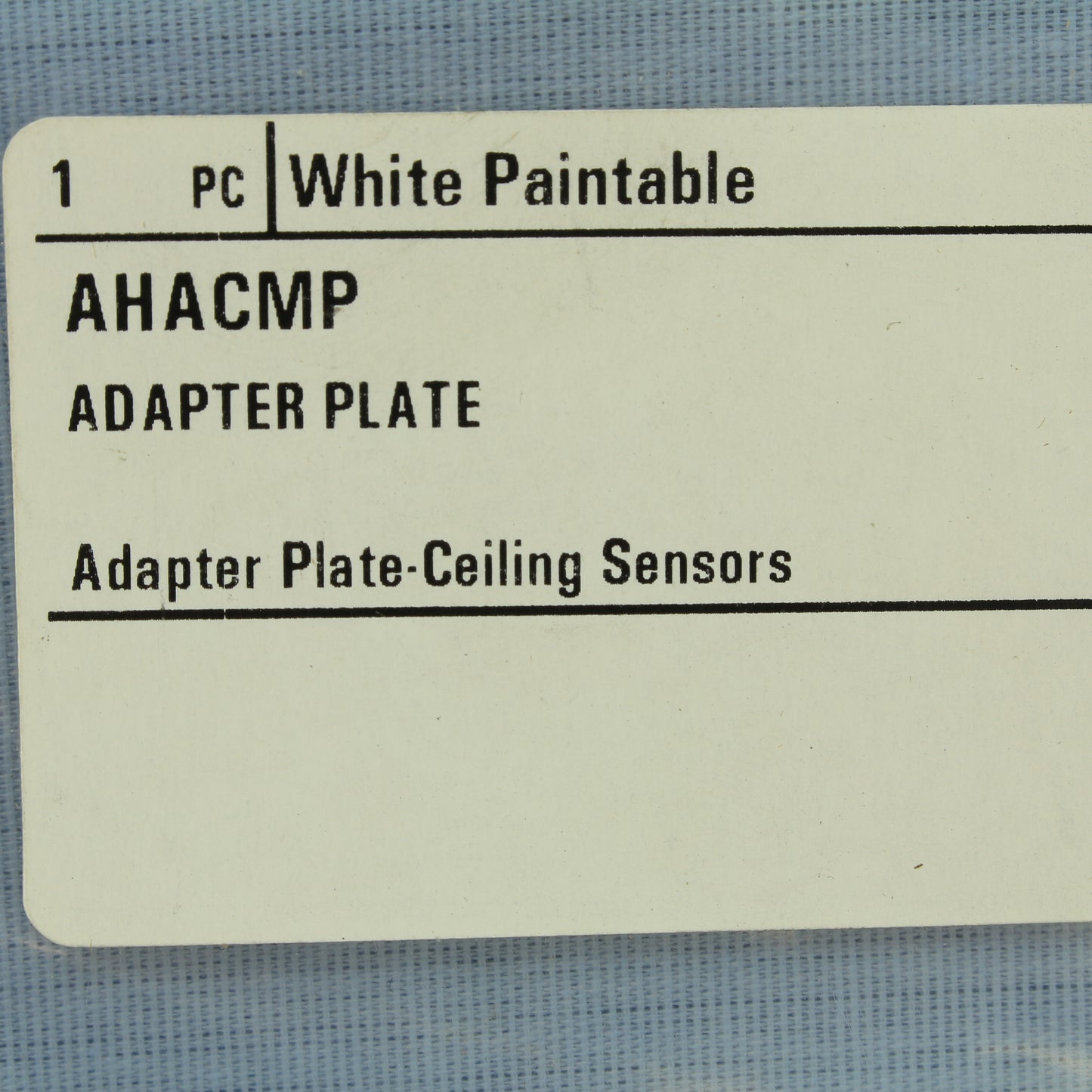 Cooper White Paintable Adapter Plate for Ceiling Mount Sensor Fixtures AHACMP