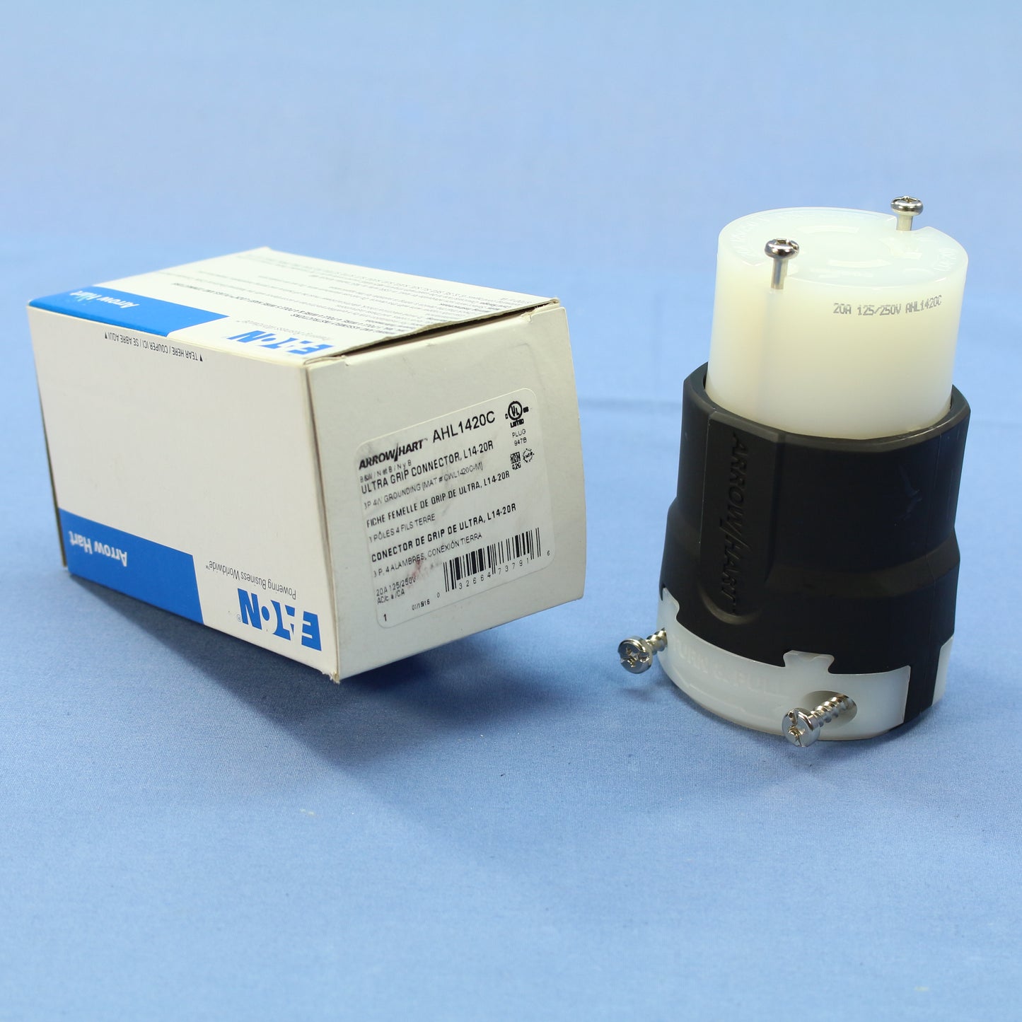 Cooper Arrow Hart Twist Turn Locking Connector L14-20P 20A 125/250V AHL1420C