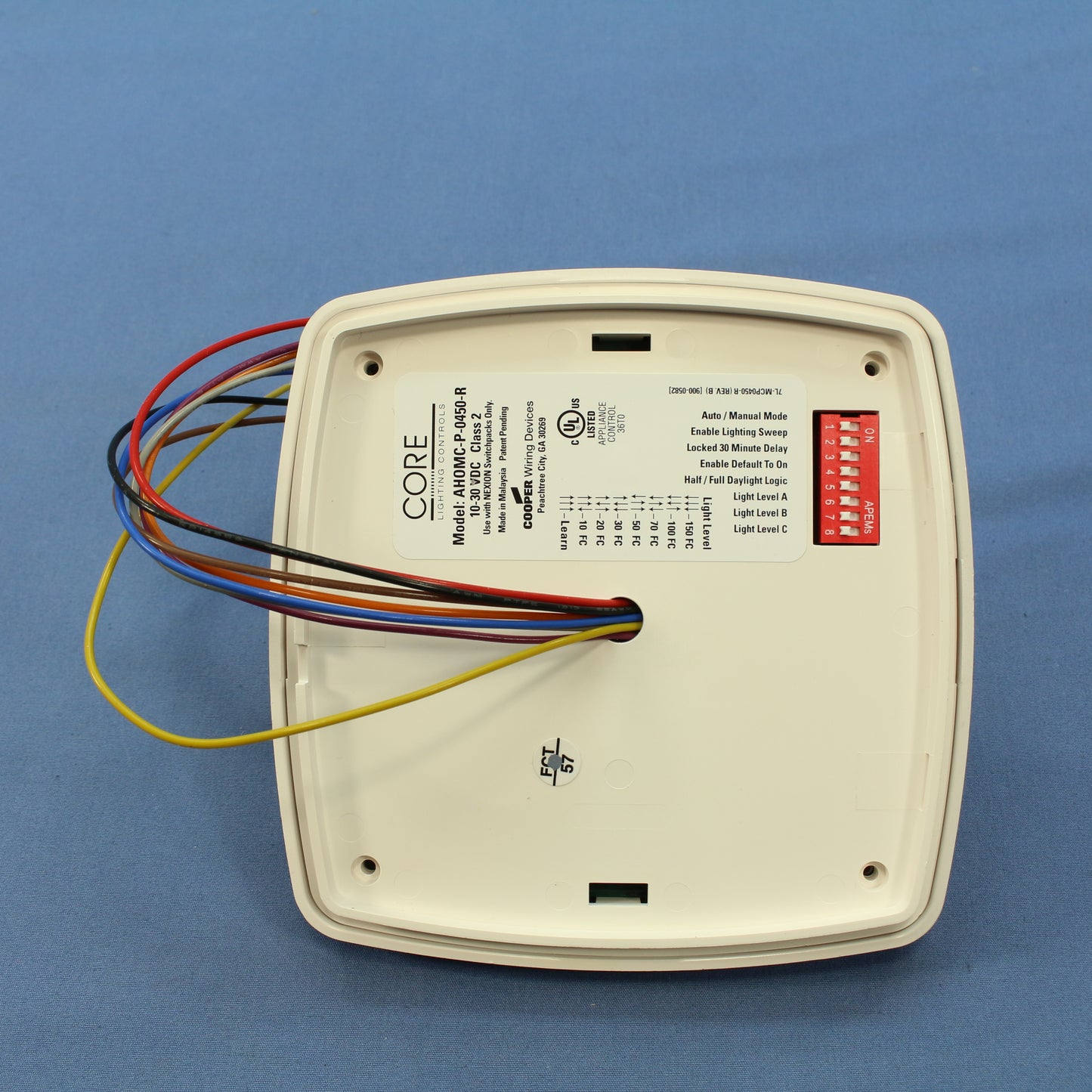 Cooper Microset 2-Way Sensor PIR Surface Mount up to 450 ft Relay AHOMC-P-0450-R