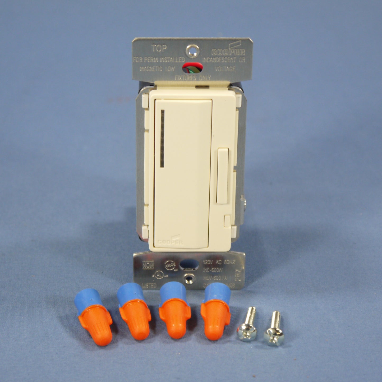 Cooper AIM06-A-K Almond Smart Master Dimmer Switch Multi-Way 600W Incandescent