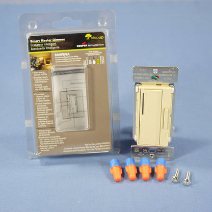 Cooper AIM06-IV-K Ivory Smart Master Dimmer Preset Light Switch Multi-Way 600W