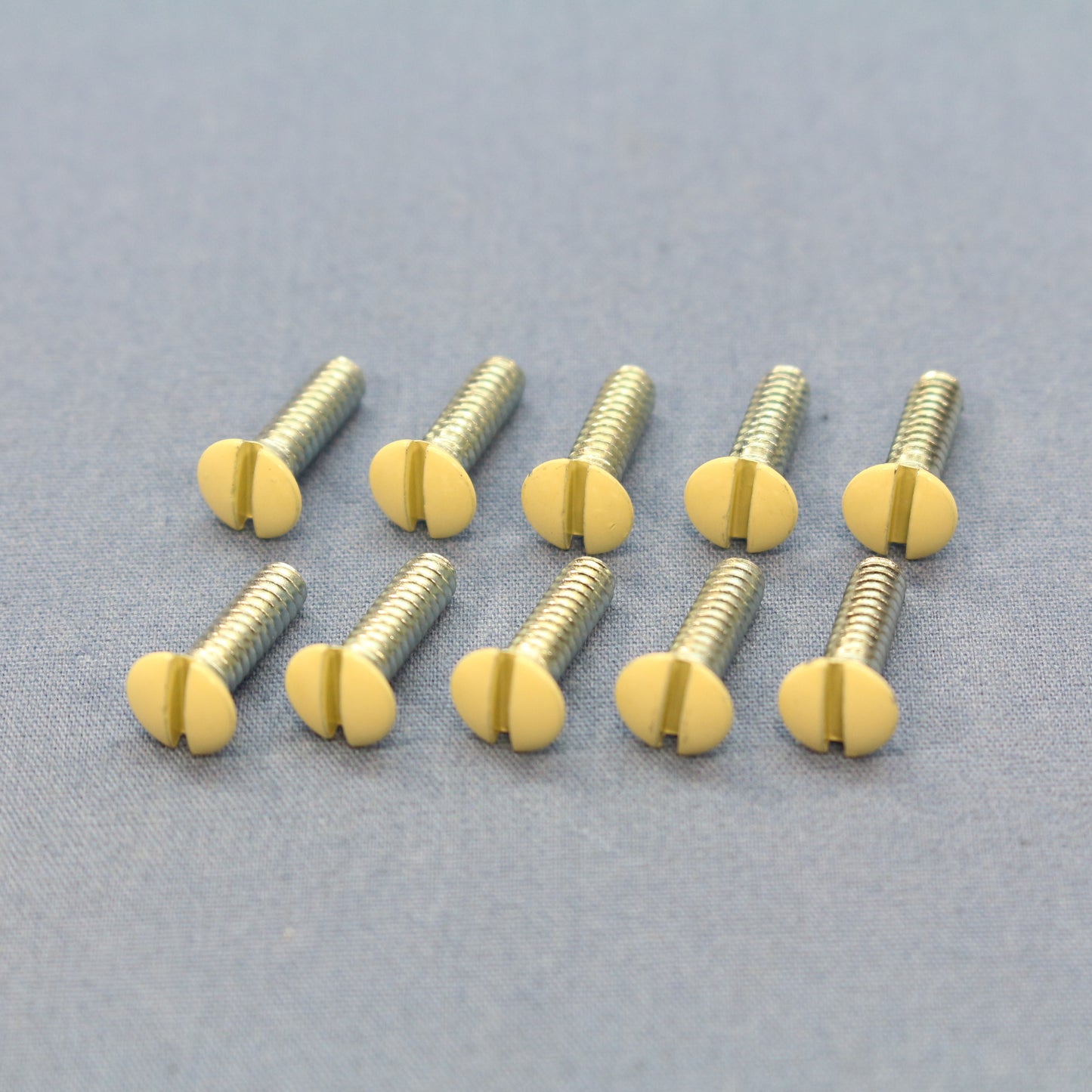 Cooper BP231V Ivory 1/2" Wallplate Switch Cover Mount Screws Oval Head 10-Pack
