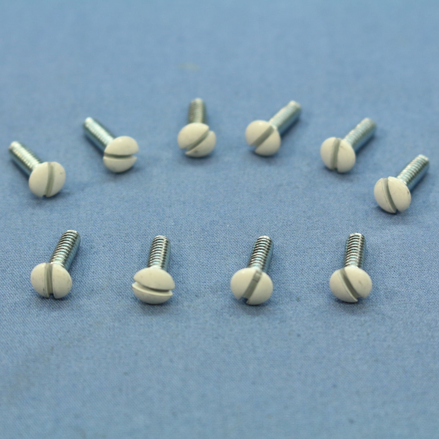 Cooper BP231W White 1/2" Wallplate Switch Cover Screws 6-32 Oval Head 10-Pack