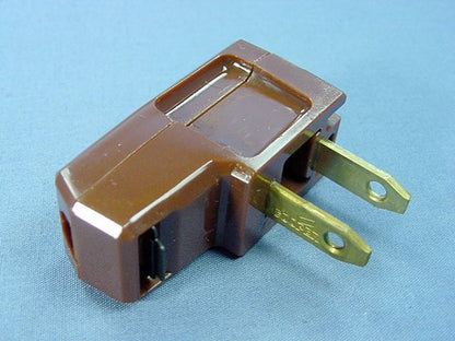 Cooper BP2600B Brown 15A Plug Right Angle Side Mount 125V Non-Polarized 1-15P