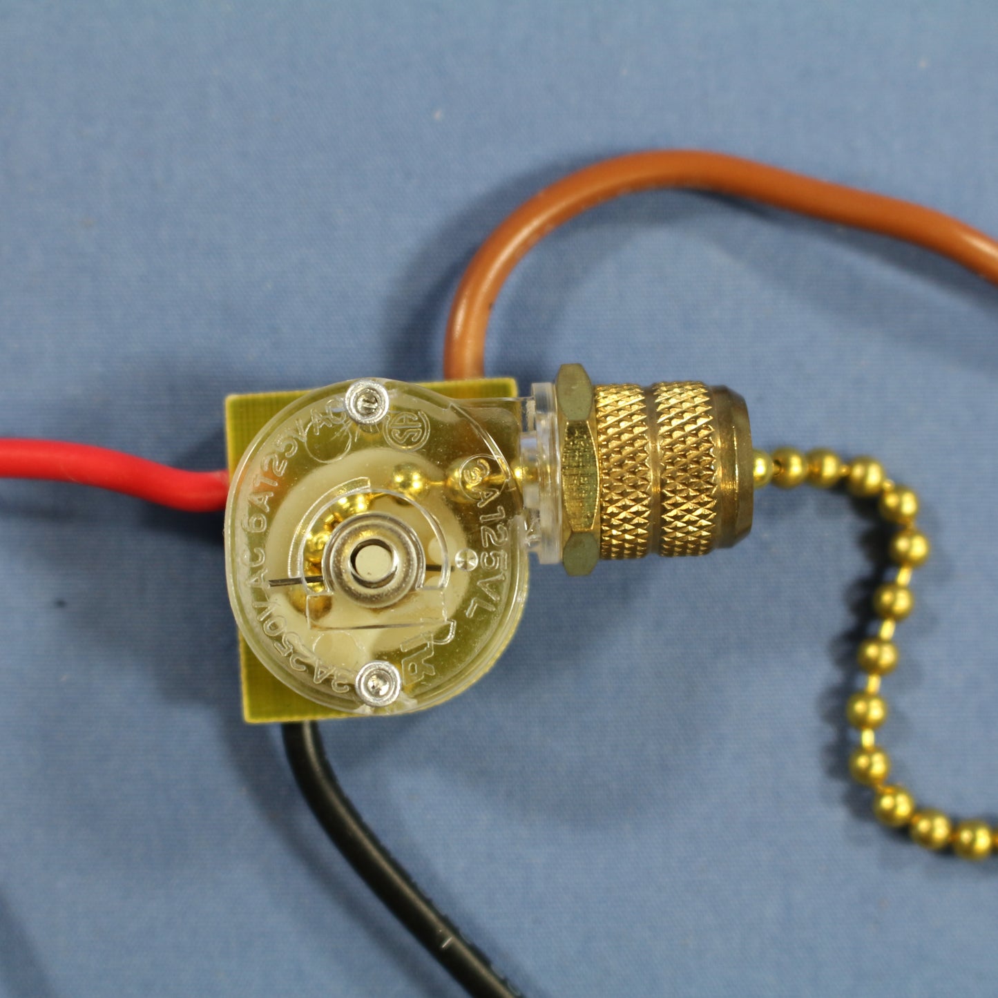 Cooper BP460 Brass 3-Speed Pull Chain Canopy Switch 2-Circuit 3/6A 125/250V