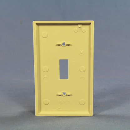 Cooper BP5134V Ivory 1-Gang Toggle Switch Unbreakable Standard Wallplates 4pcs