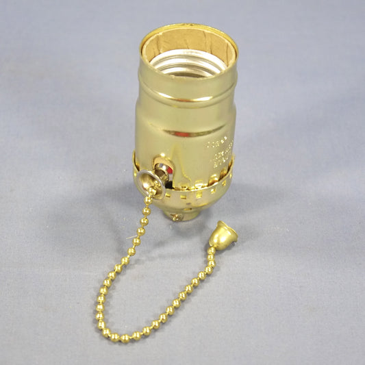 Cooper Pull Chain Light Socket Brass Lampholder Electrolier 1/8" IPS BP980ABD