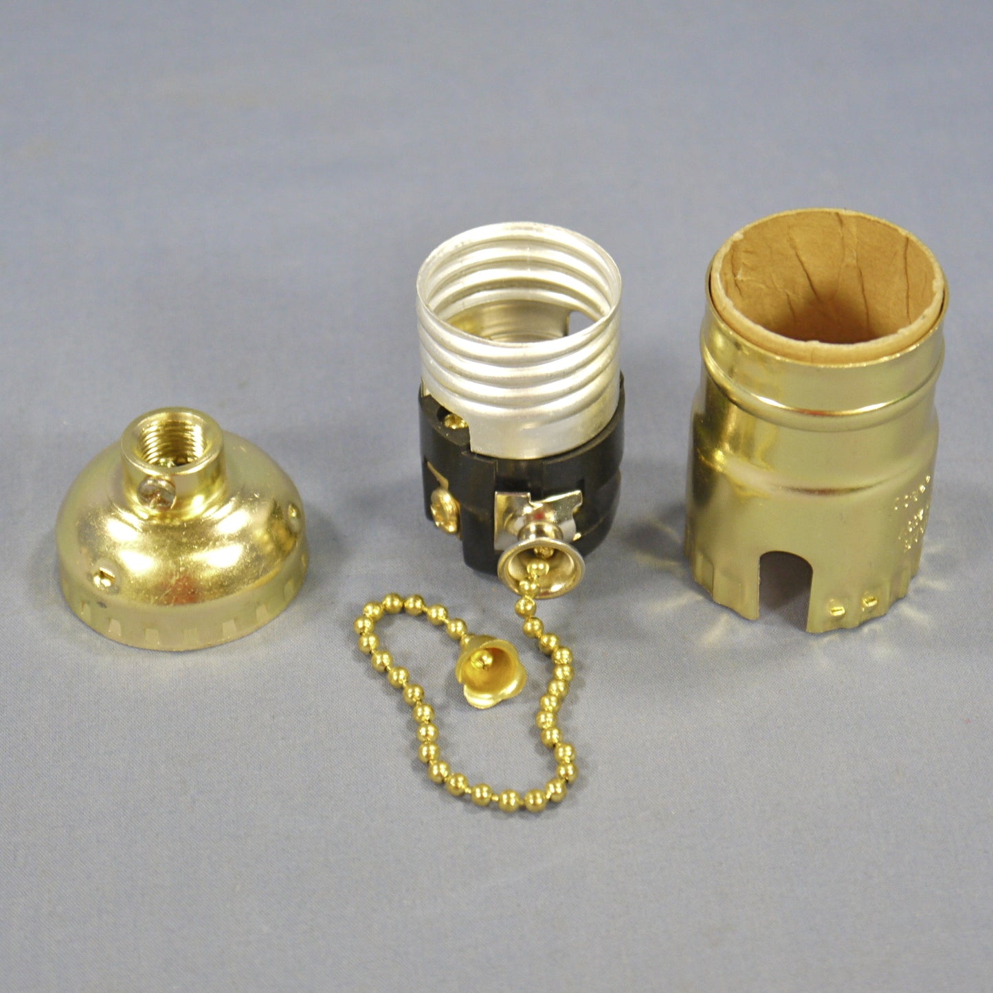 Cooper Pull Chain Light Socket Brass Lampholder Electrolier 1/8" IPS BP980ABD